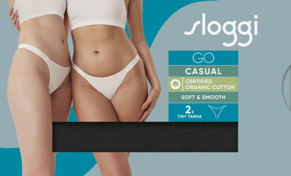 Pack de 2 Tanga Algodón 10217791 - Sloggi GO Casual Tiny tanga 2P - - Imagen 4