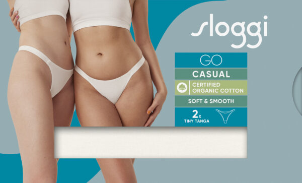 Pack de 2 Tanga Algodón 10217791 - Sloggi GO Casual Tiny tanga 2P - - Imagen 2
