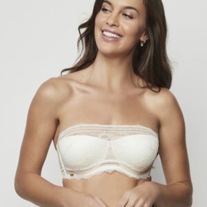 SUJETADOR BANDEAU SIN TIRANTES DE ENCAJE 31236 - SELMARK - Conjunto para novia -