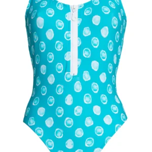Bañador con Cremallera 20008 TOPO PRINT SWIMSUIT - AQUE APPAREL -