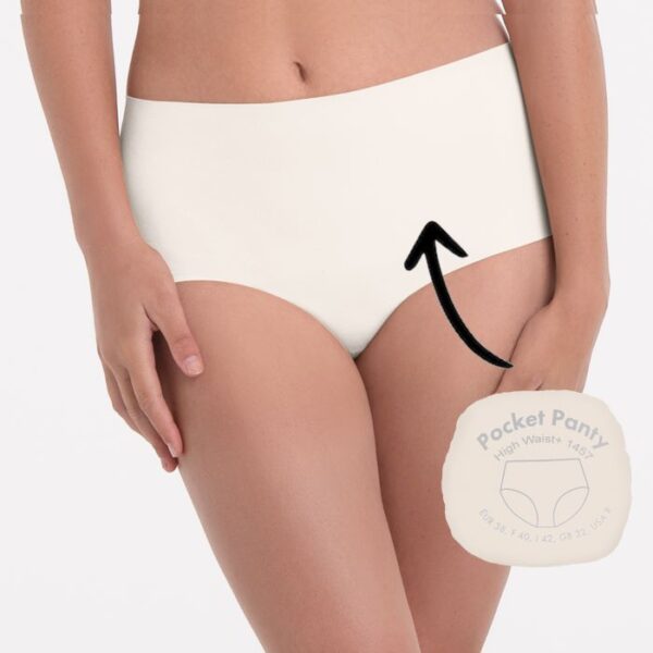 Braga de talle alto+ clean cut Pocket Panty - 1457 - ANITA