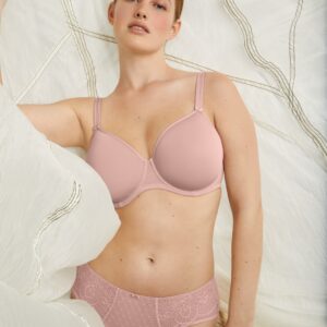 Sujetador con aros cazoleta spacer Selma Pure - 5237 - ROSA FAIA