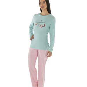 Pijama Mujer fino manga larga 100% Algodón - JG_CP1204 - JAVIER GOLMAR