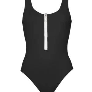 BAÑADOR CON CREMALLERA 20000 001 BLACK - AQUE APPAREL -