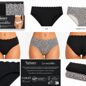 Pack de 2 Bragas Variance Les Invisibles Cotton Stretch - VARIANCE-